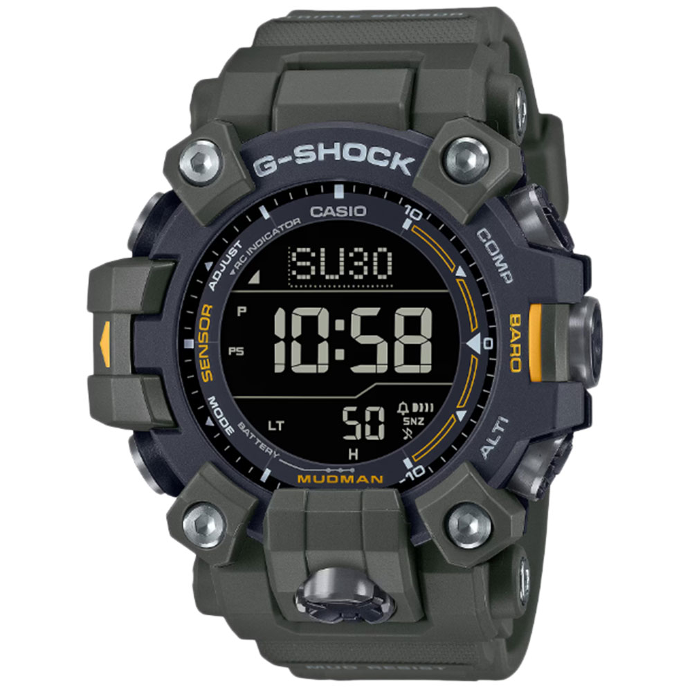Rakuten - CASIO カシオ G-SHOCK ジーショック Gショック MASTER OF G LAND MUDMAN腕時計 時計 メンズ 防水 電波ソーラー タフソーラー デジタル カーキ ブラック GW-9500-3プレゼント ギフト 1年保証 送料無料