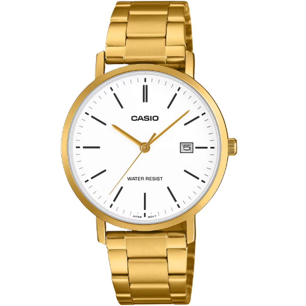 CASIO カシオ MTP-VT05G-7E アナログ クオーツ ゴールド　ホワイト メンズ腕時計 プレゼント ギフト 1年保証 送料無料海外モデル