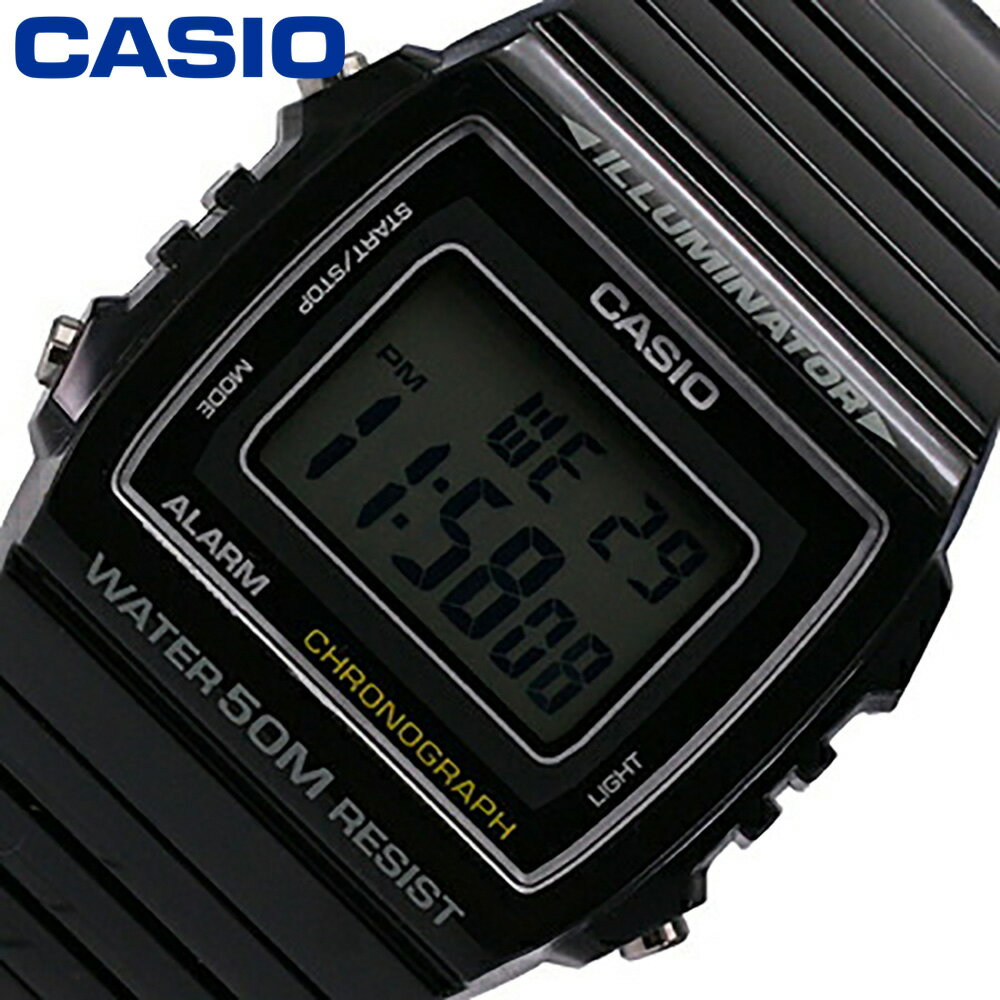 大決算セール開催中！9/11 1:59まで CASIO QUARTZ カシオクオーツ腕時計 時計 W-215H-1A 海外モデル スタンダード デジタル メンズ 樹脂 ブラックプレゼント ギフト 1年保証 送料無料