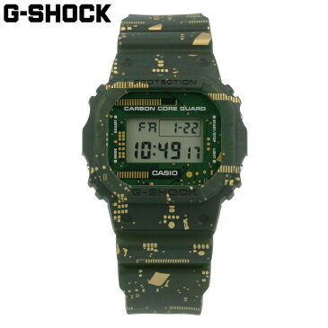 CASIO カシオ G-SHOCK ジーショック Gショック 腕時計 時計 メンズ デジタル スクエア スピード カーボン 限定 ベルト ベゼル 付け替え 防水 カジュアル アウトドア スポーツ グリーン 緑 ブラック 黒 DWE-5600CC-3プレゼント ギフト 1年保証 送料無料