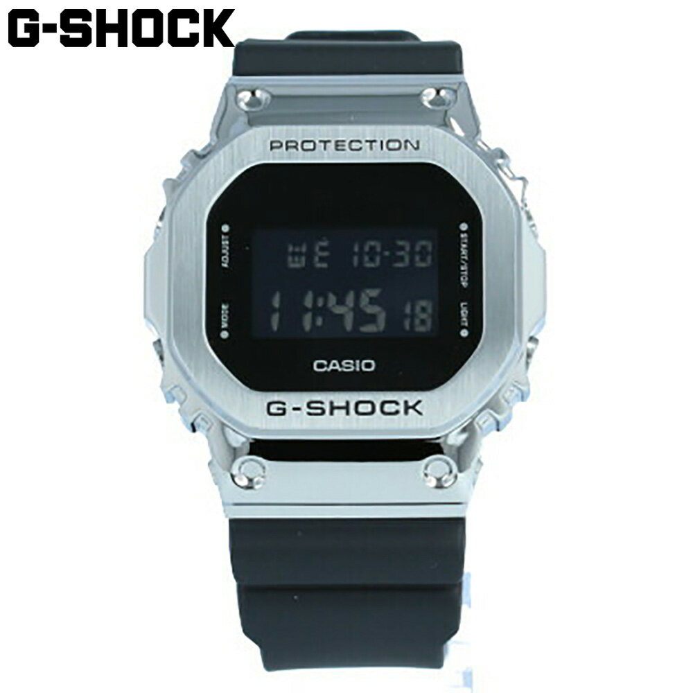 楽天時計倉庫TOKIACASIO カシオ G-SHOCK ジーショック Gショック 腕時計 時計 メンズ デジタル スクエア ORIGIN オリジン メタル ケース 防水 カジュアル アウトドア スポーツ ブラック 黒 シルバー 銀 GM-5600-1 プレゼント ギフト 1年保証 送料無料 父の日