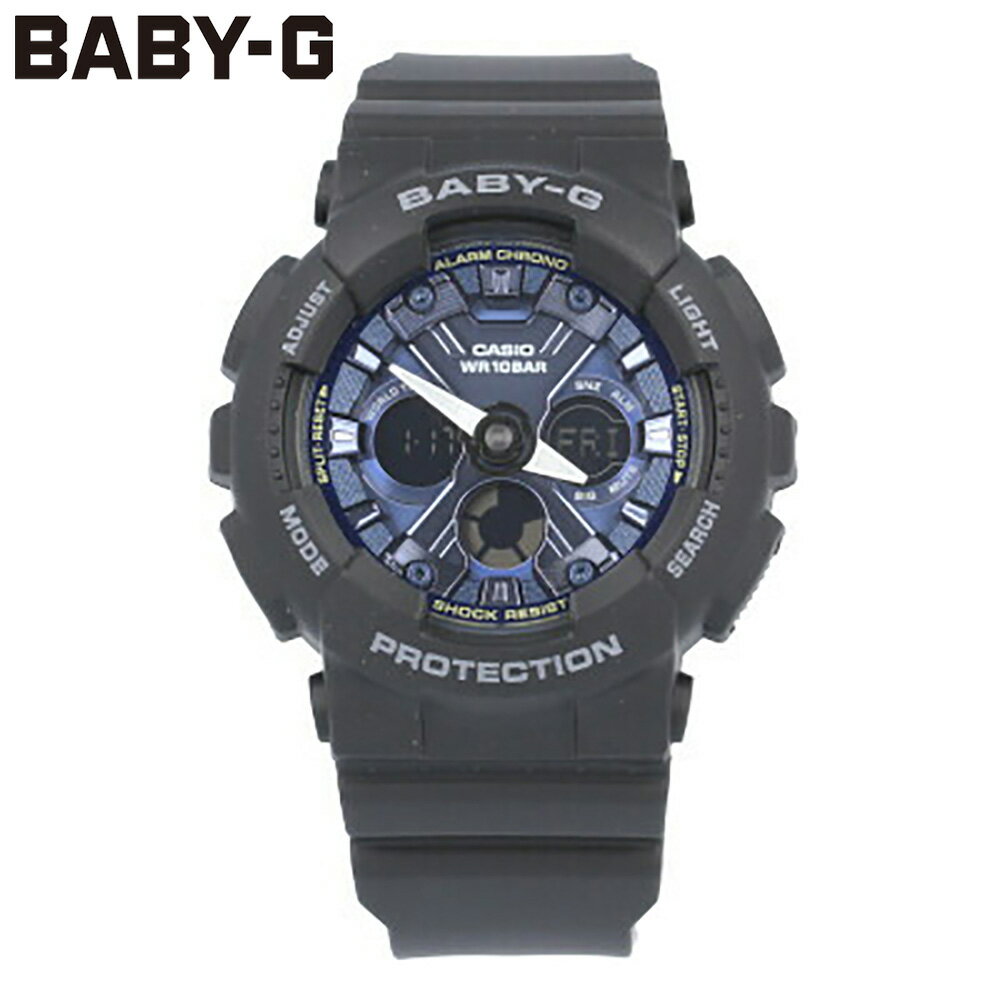 カシオ BABY-G 腕時計（レディース） CASIO カシオ Baby-G ベビージー ベビーG 腕時計 時計 レディース アナログ デジタル アナデジ ベーシックモデル 防水 カジュアル アウトドア スポーツ ブラック 黒 ブルー 青 メタリック BA-130-1A2プレゼント ギフト 1年保証 送料無料 父の日