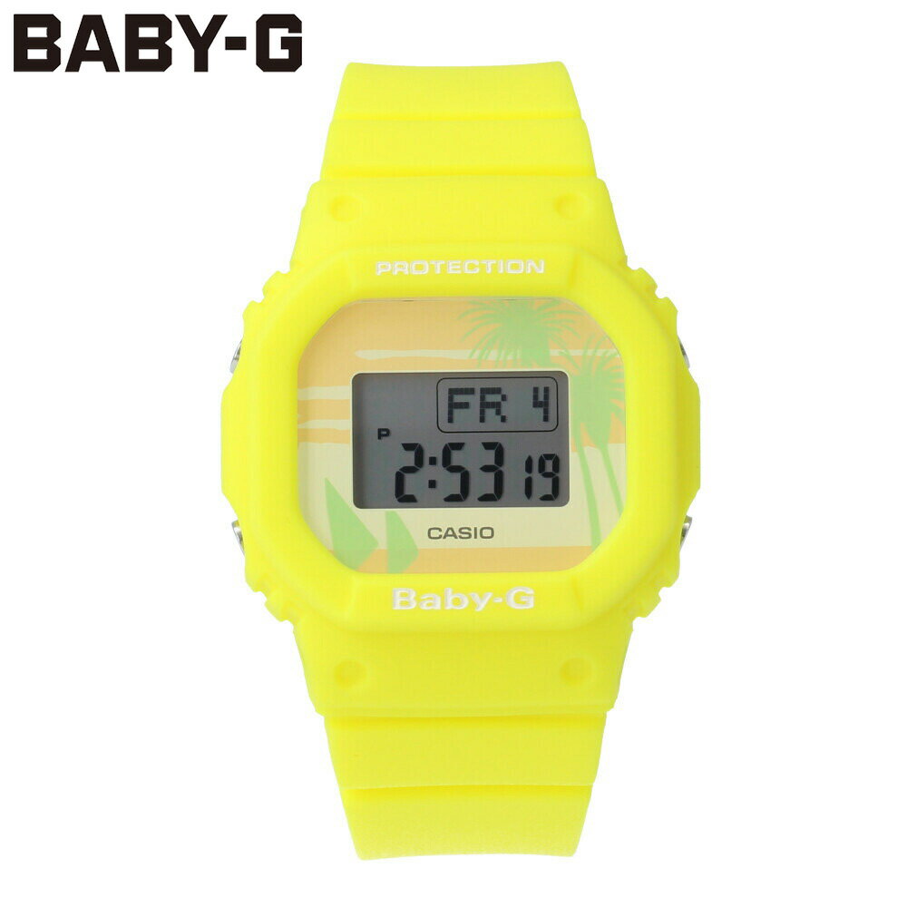 CASIO カシオ Baby-G ベビージー ベビーG 腕時計 時計 レディース デジタル スクエア スピード モデル ベーシックモデル 防水 カジュアル アウトドア スポーツ イエロー 黄 ビーチ カラー BGD-560BC-9プレゼント ギフト 1年保証 送料無料