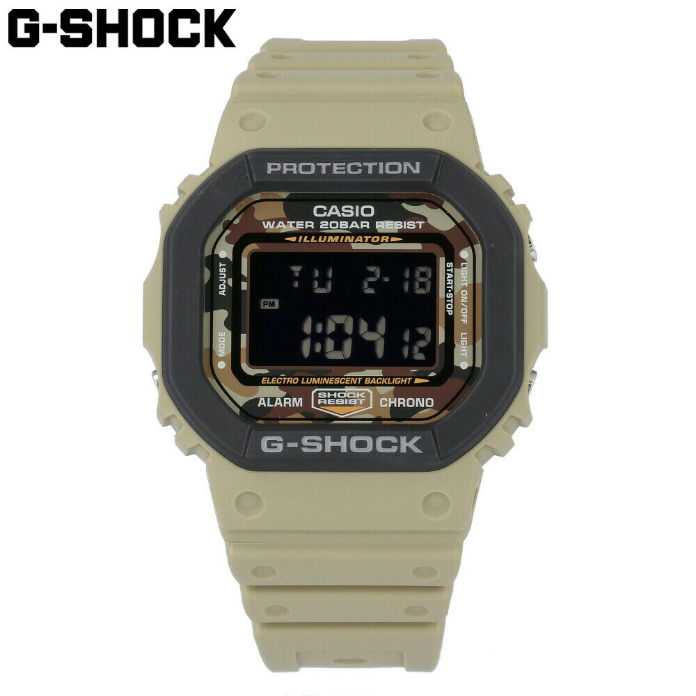 CASIO カシオ G-SHOCK ジーショック Gショック 腕時計 時計 メンズ レディース ユニセックス デジタル スクエア スピード ベーシックモデル 防水 カジュアル アウトドア スポーツ ベージュ 替えベルト付き DW-5610SUS-5 プレゼント ギフト 1年保証 送料無料