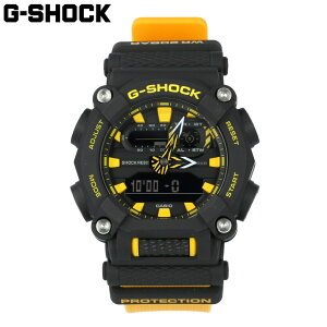 CASIO カシオ G-SHOCK ジーショック Gショック 腕時計 時計 メンズ アナログ デジタル アナデジ 10角形 十角形 ケース 防水 カジュアル アウトドア スポーツ ブラック 黒 イエロー 黄 GA-900A-1A9プレゼント ギフト 1年保証 送料無料 母の日