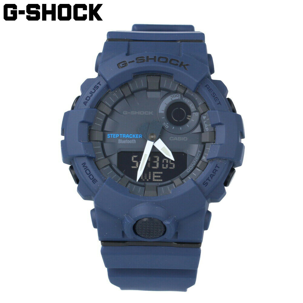 CASIO カシオ G-SHOCK ジーショック Gショック 腕時計 時計 メンズ アナログ デジタル アナデジ G-SQUAD　Gスクワッド ジースクワッド Bluetooth 防水 カジュアル アウトドア スポーツ ブルー 青 ネイビー 紺 GBA-800-2A プレゼント ギフト 1年保証 送料無料