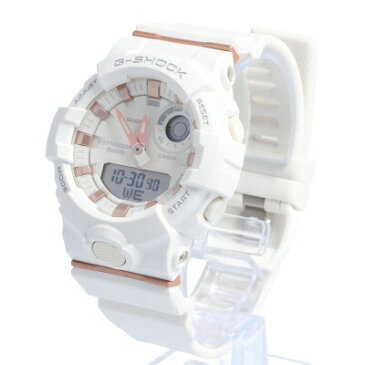 【全商品ポイント10倍！お買い物マラソン開催！】CASIO カシオ / G-SHOCK ジーショック GMA-B800-7A アナデジ 腕時計 メンズ ホワイト×ピンクゴールド Bluetooth 歩数計測機能 【あす楽対応_東海】