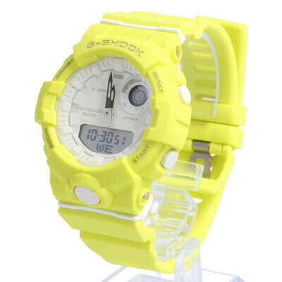【全商品ポイント10倍!お買い物マラソン開催!】CASIO カシオ / G-SHOCK ジーショック GMA-B800-9A アナデジ 腕時計 メンズ イエロー×ホワイト Bluetooth 歩数計測機能 【あす楽対応_東海】