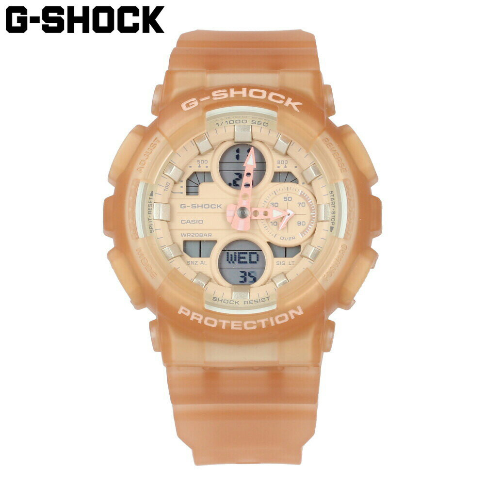 CASIO カシオ G-SHOCK ジーショック Gショック 腕時計 時計 メンズ アナログ デジタル アナデジ Sシリーズ 防水 カジュアル アウトドア スポーツ スケルトン 透明 ブラウン 茶 GMA-S140NC-5A1プレゼント ギフト 1年保証 送料無料