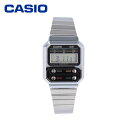 CASIO カシオ チープカシオ チプカシ腕時計 時計 ユニセックス メンズ レディース クオーツ デジタル 樹脂 ステンレス シルバー ブラック A100WE-1Aプレゼント ギフト 1年保証 送料無料 母の日