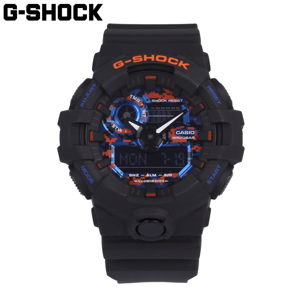 CASIO カシオ G-SHOCK ジーショック Gショック シティ・カモフラージュ腕時計 時計 メンズ 防水 クオーツ アナデジ ブラック ブルー オレンジ GA-700CT-1Aプレゼント ギフト 1年保証 送料無料