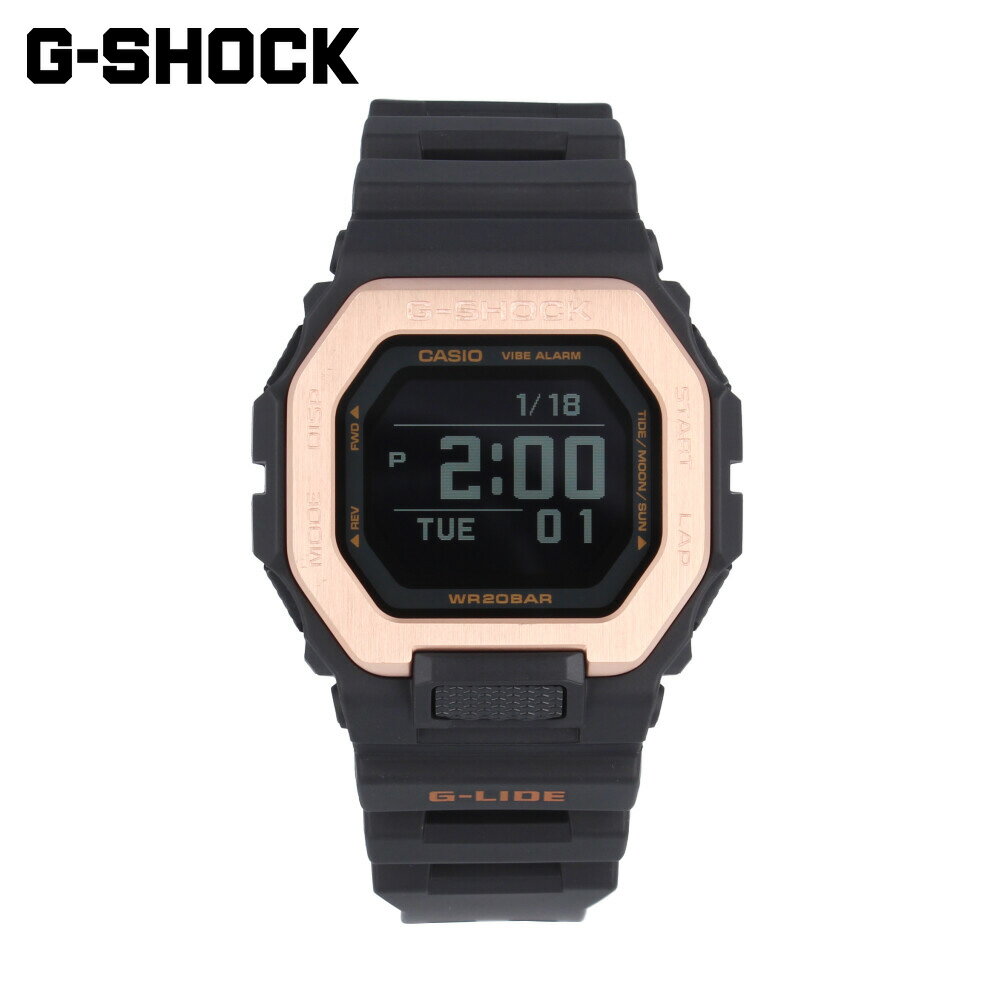 CASIO カシオ G-SHOCK ジーショック Gショック G-LIDE SPORTS腕時計 時計 メンズ 防水 クオーツ デジタル スマートフォンリンク Bluetooth 樹脂 ステンレス ブラック ピンクゴールド GBX-100NS-4プレゼント ギフト 1年保証 送料無料 父の日