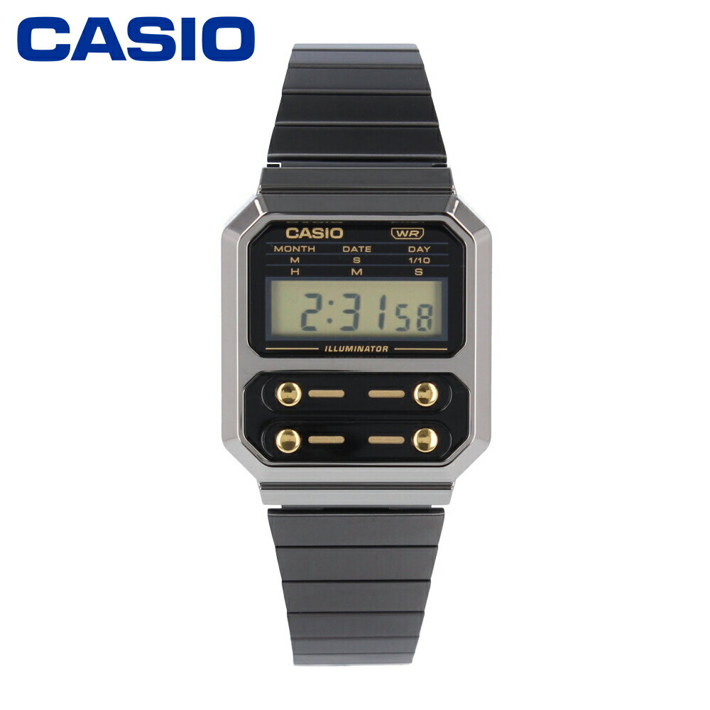 CASIO カシオ カシオスタンダード チープカシオ チプカシ Vintage ビンテージ腕時計 時計 ユニセックス メンズ レディース 防水 クオーツ デジタル 樹脂 グレー ブラック ガンメタリック A100WEGG-1A2プレゼント ギフト 1年保証 送料無料 母の日