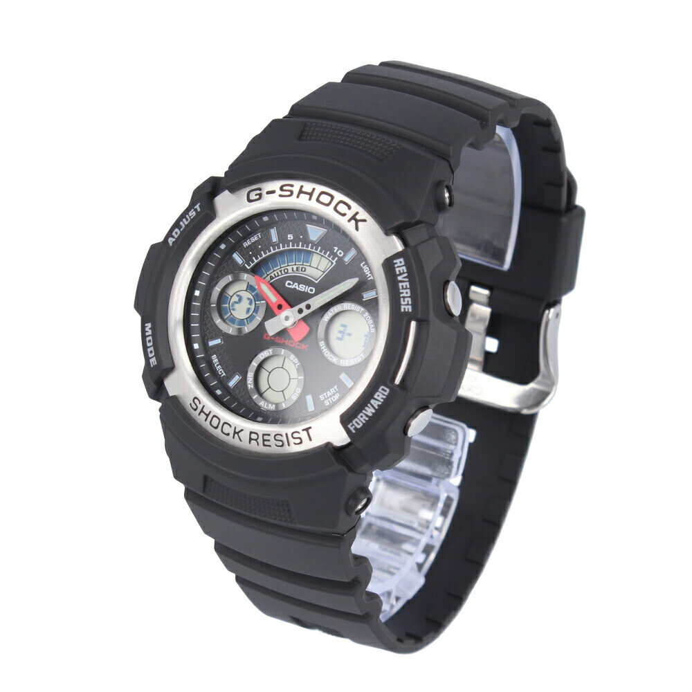 CASIO カシオ G-SHOCK ジーショック Gショック 腕時計 時計 メンズ アナデジ ベーシックモデル 防水 ブラック シルバー AW-590-1プレゼント ギフト 1年保証 送料無料