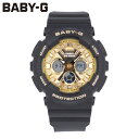 CASIO カシオ Baby-G ベビージー ベビーG 腕時計 時計 レディース アナデジ 防水 ブラック ゴールド BA-130-1A3 プレゼント ギフト 1年保証 送料無料 母の日 その1