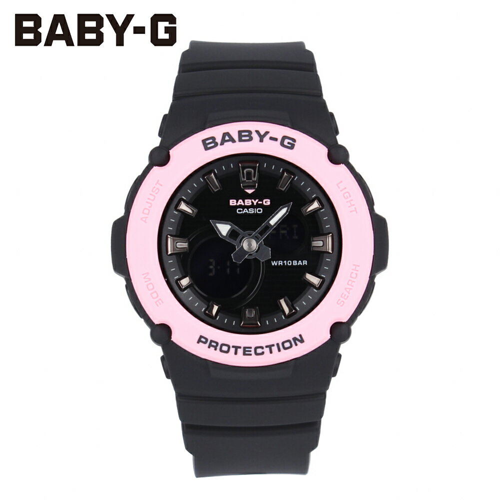 カシオ BABY-G 腕時計（レディース） CASIO カシオ Baby-G ベビージー ベビーG 腕時計 時計 レディース アナデジ 防水 ブラック ピンク BGA-270-1Aプレゼント ギフト 1年保証 送料無料