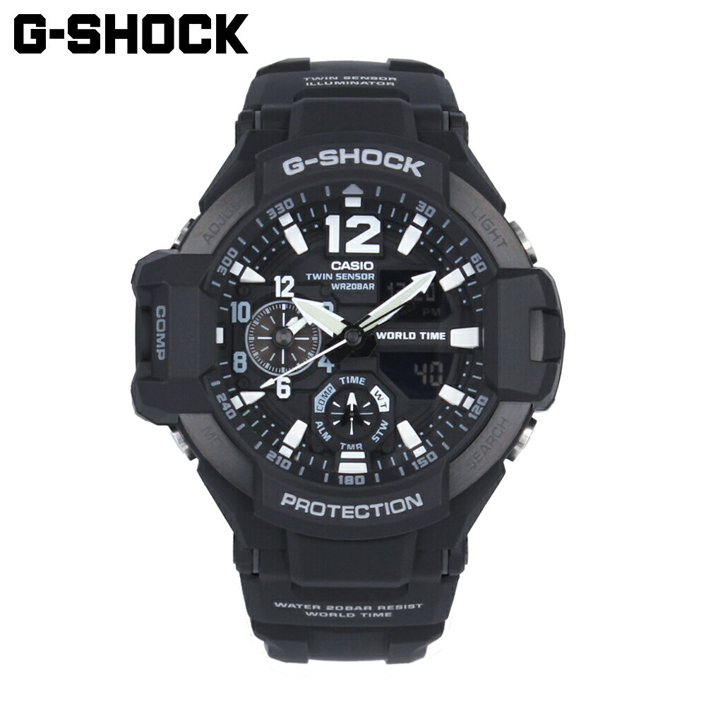 CASIO カシオ G-SHOCK ジーショック Gショック MASTER OF G GRAVITYMASTER グラビティマスター腕時計 時計 メンズ 防水 クオーツ アナデジ 3針 樹脂 ステンレス ブラック GA-1100-1AJFプレゼント ギフト 1年保証 送料無料