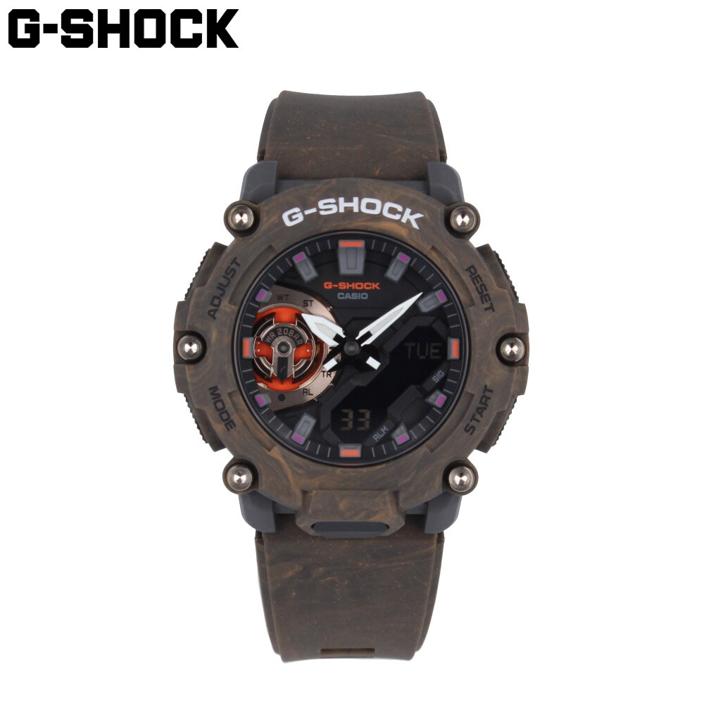 CASIO カシオ G-SHOCK ジーショック Gショック GA-2200 Series MYSTIC FOREST腕時計 時計 メンズ 防水 クオーツ アナデジ 2針 カーボン ブラウン グレー ブラック オレンジ GA-2200MFR-5Aプレゼント ギフト 1年保証 送料無料