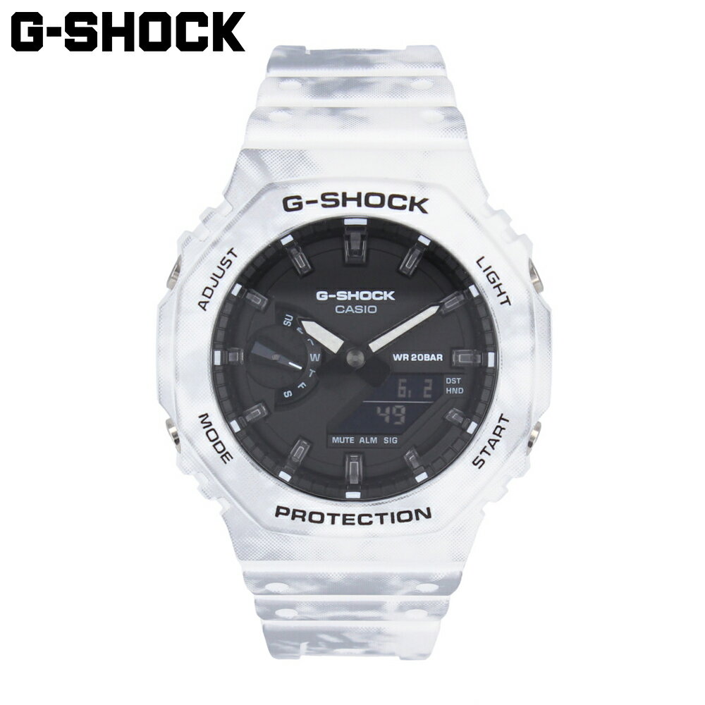 期間限定でポイント2倍！CASIO カシオ G-SHOCK ジーショック Gショック GA-2100 SERIES腕時計 時計 メンズ 防水 クオーツ アナデジ 付け替え ベゼル バンド 替えベルト カモフラ ホワイト グレー ブラック カーキ GAE-2100GC-7Aプレゼント ギフト 1年保証 送料無料