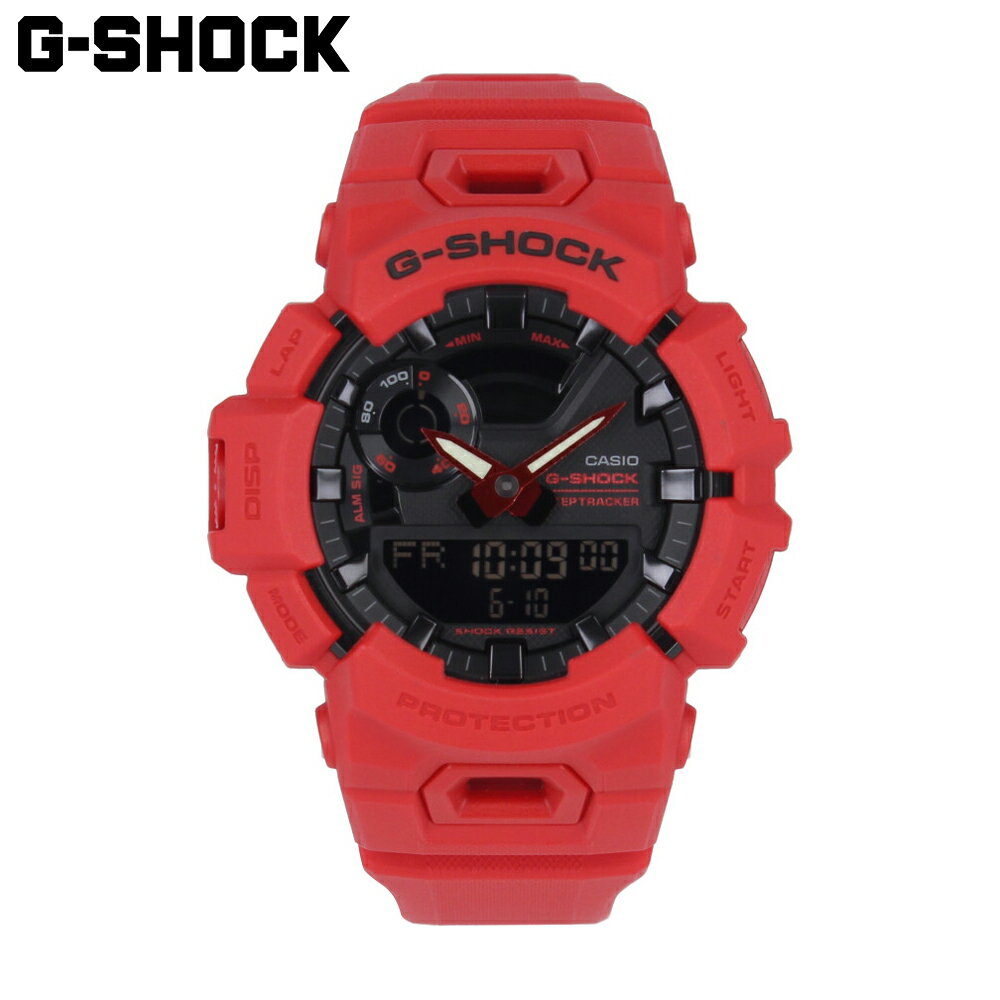 CASIO カシオ G-SHOCK ジーショック Gショック G-SQUAD ジースクワッド RED OUT Sports Edition腕時計 時計 メンズ 防水 クオーツ アナデジ 2針 スマートフォンリンク Bluetooth レッド ブラック GBA-900RD-4Aプレゼント ギフト 1年保証 送料無料