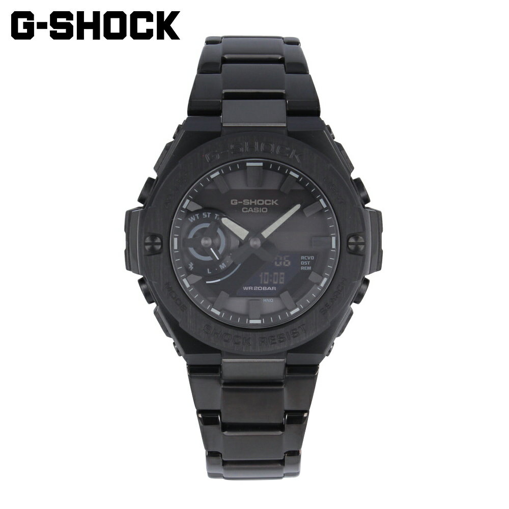 CASIO カシオ G-SHOCK ジーショック Gショック G-STEEL ジースチール GST-B500 Series腕時計 時計 メンズ 防水 タフソーラー アナデジ スマートフォンリンク Bluetooth 樹脂 ステンレス メタル ブラック GST-B500BD-1Aプレゼント ギフト 1年保証 送料無料