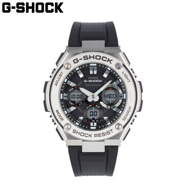 CASIO カシオ G-SHOCK ジーショック Gショック G-STEEL GST-W100 Series腕時計 時計 メンズ 防水 電波ソーラー アナデジ 2針 ステンレス 樹脂 ブラック シルバー GST-W110-1Aプレゼント ギフト 1年保証 送料無料