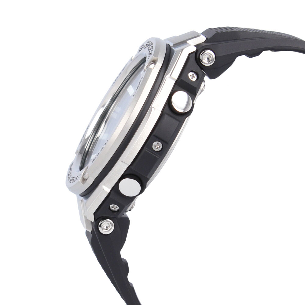 CASIO カシオ G-SHOCK ジーショック Gショック G-STEEL GST-W100 Series腕時計 時計 メンズ 防水 電波ソーラー アナデジ 2針 ステンレス 樹脂 ブラック シルバー GST-W110-1Aプレゼント ギフト 1年保証 送料無料
