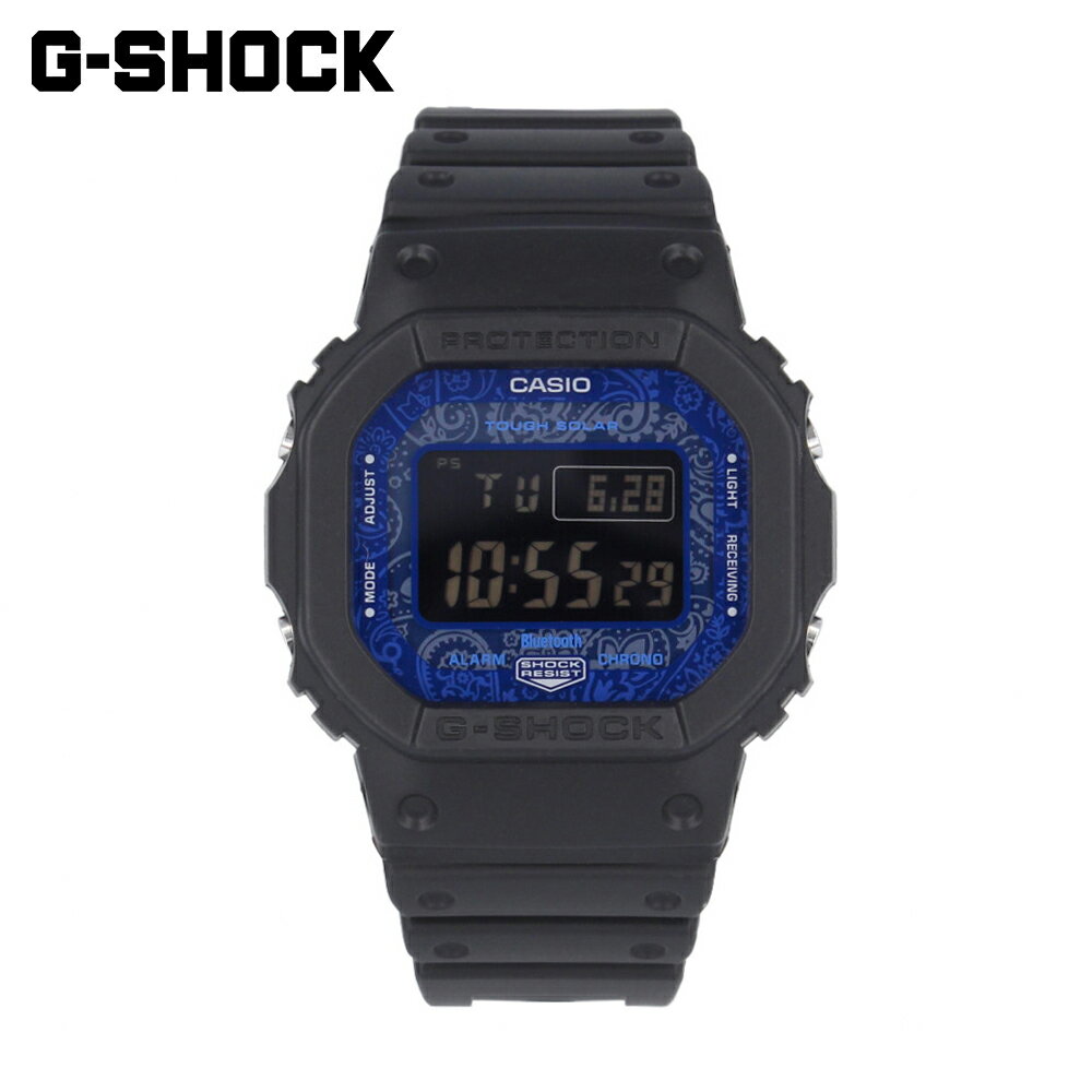 CASIO カシオ G-SHOCK ジーショック Gショック BLUE PAISLEY ブルーペイズリー 5600 SERIES腕時計 時計 メンズ 防水 電波ソーラー デジタル スマートフォンリンク Bluetooth ブラック ブルー GW-B5600BP-1プレゼント ギフト 1年保証 送料無料