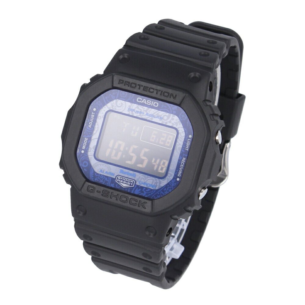 CASIO カシオ G-SHOCK ジーショック Gショック BLUE PAISLEY ブルーペイズリー 5600 SERIES腕時計 時計 メンズ 防水 電波ソーラー デジタル スマートフォンリンク Bluetooth ブラック ブルー GW-B5600BP-1プレゼント ギフト 1年保証 送料無料