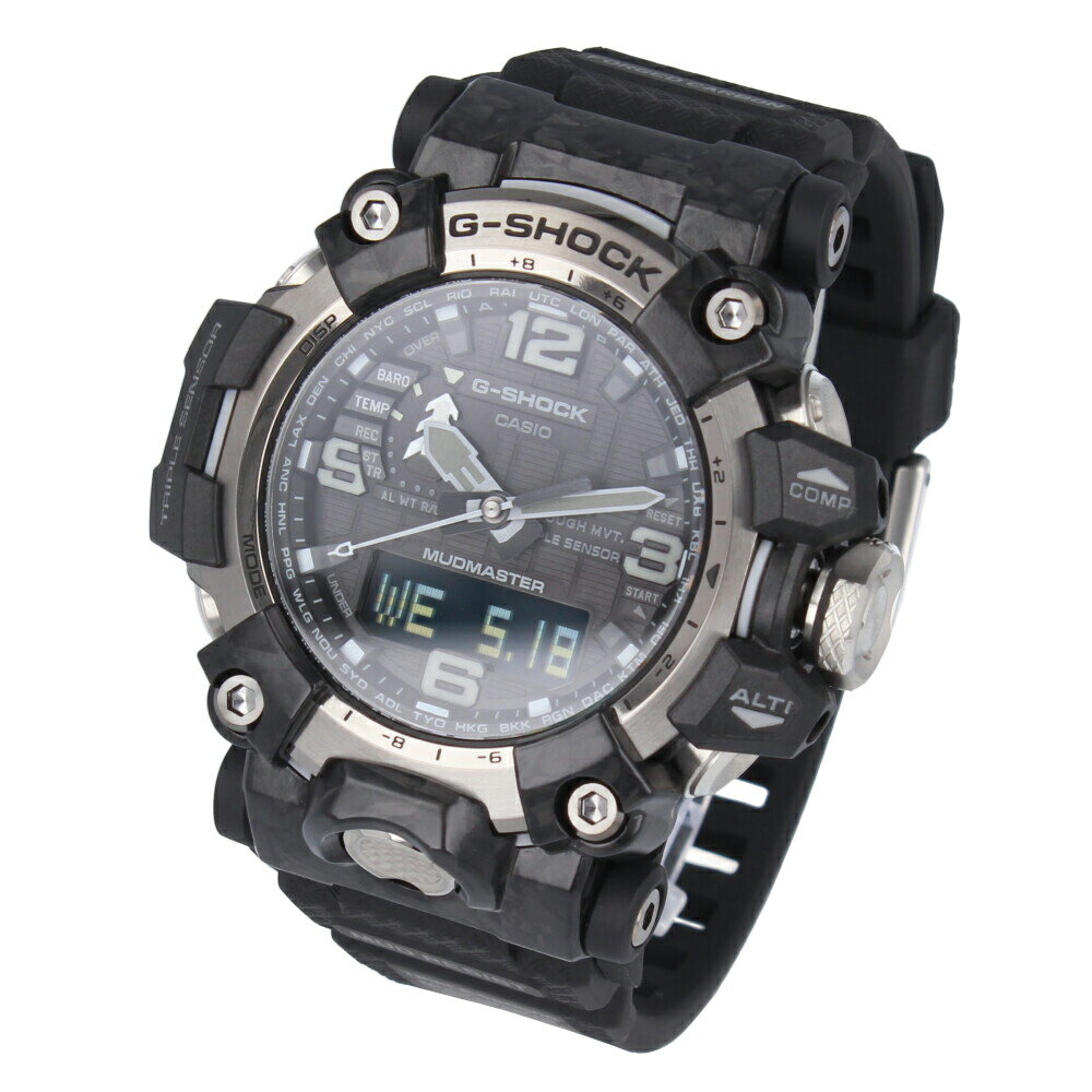 CASIO カシオ G-SHOCK ジーショック Gショック MUDMASTER マッドマスター MASTER OF G腕時計 時計 メンズ 防水 電波ソーラー アナデジ 3針 ブラック ガンメタリック グレー GWG-2000-1A1プレゼント ギフト 1年保証 送料無料