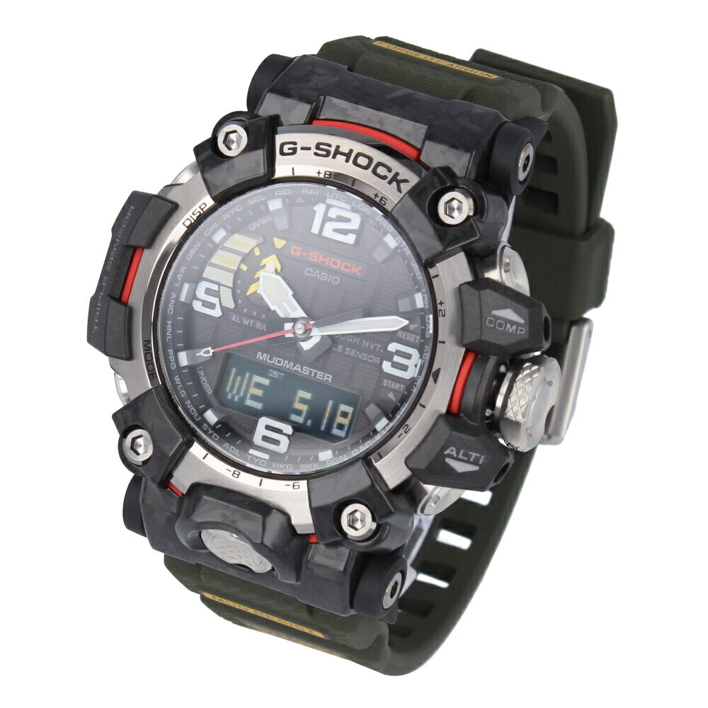 CASIO カシオ G-SHOCK ジーショック Gショック MUDMASTER マッドマスター MASTER OF G腕時計 時計 メンズ 防水 電波ソーラー アナデジ 3針 ブラック ガンメタリック グレー カーキ GWG-2000-1A3プレゼント ギフト 1年保証 送料無料