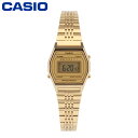 最大500円OFFクーポン配布中！5/16 1:59まで CASIO カシオ カシオスタンダード Vintage ヴィンテージ腕時計 時計 レディース クオーツ デジタル ステンレス メタル ゴールド LA690WGA-9プレゼント ギフト 1年保証 送料無料 母の日