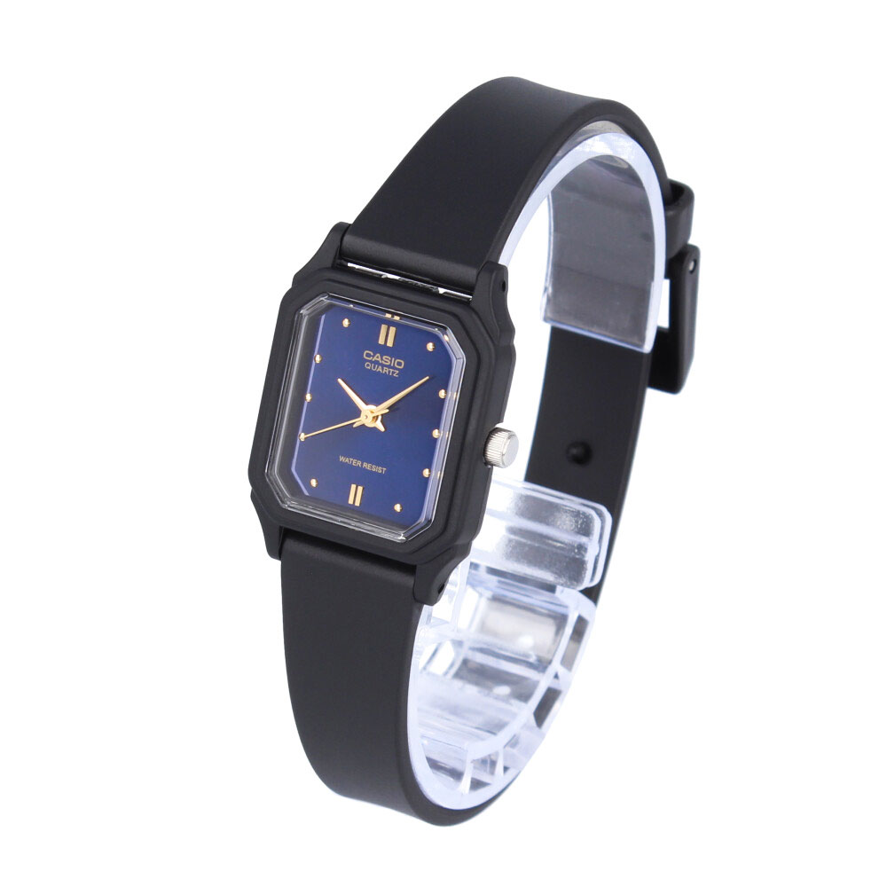 CASIOカシオカシオスタンダードチープカシオチプカシ腕時計時計レディースクオーツアナログ3針ブラックブルーLQ-142E-2Aプレゼントギフト1年保証送料無料母の日