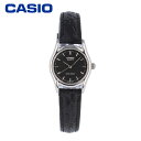 CASIO カシオ カシオスタンダード チープカシオ チプカシ腕時計 時計 レディース クオーツ アナログ 3針 真鍮 レザー ブラック シルバー LTP-1094E-1Aプレゼント ギフト 1年保証 送料無料