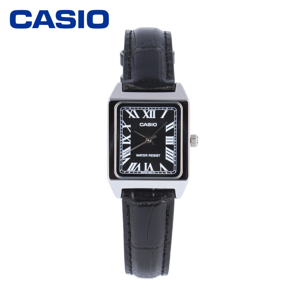CASIO カシオ カシオスタンダード チープカシオ チプカシ腕時計 時計 レディース クオーツ アナログ 3針 ステンレス レザー ブラック シルバー LTP-V007L-1Bプレゼント ギフト 1年保証 送料無料 【ネコポス発送・BOXなし】 2