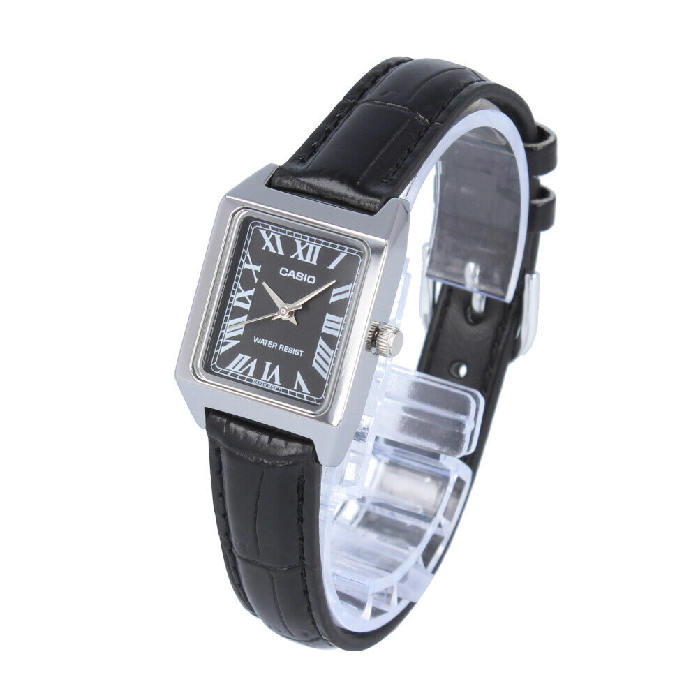 CASIO カシオ カシオスタンダード チープカシオ チプカシ腕時計 時計 レディース クオーツ アナログ 3針 ステンレス レザー ブラック シルバー LTP-V007L-1Bプレゼント ギフト 1年保証 送料無料 【ネコポス発送・BOXなし】 3
