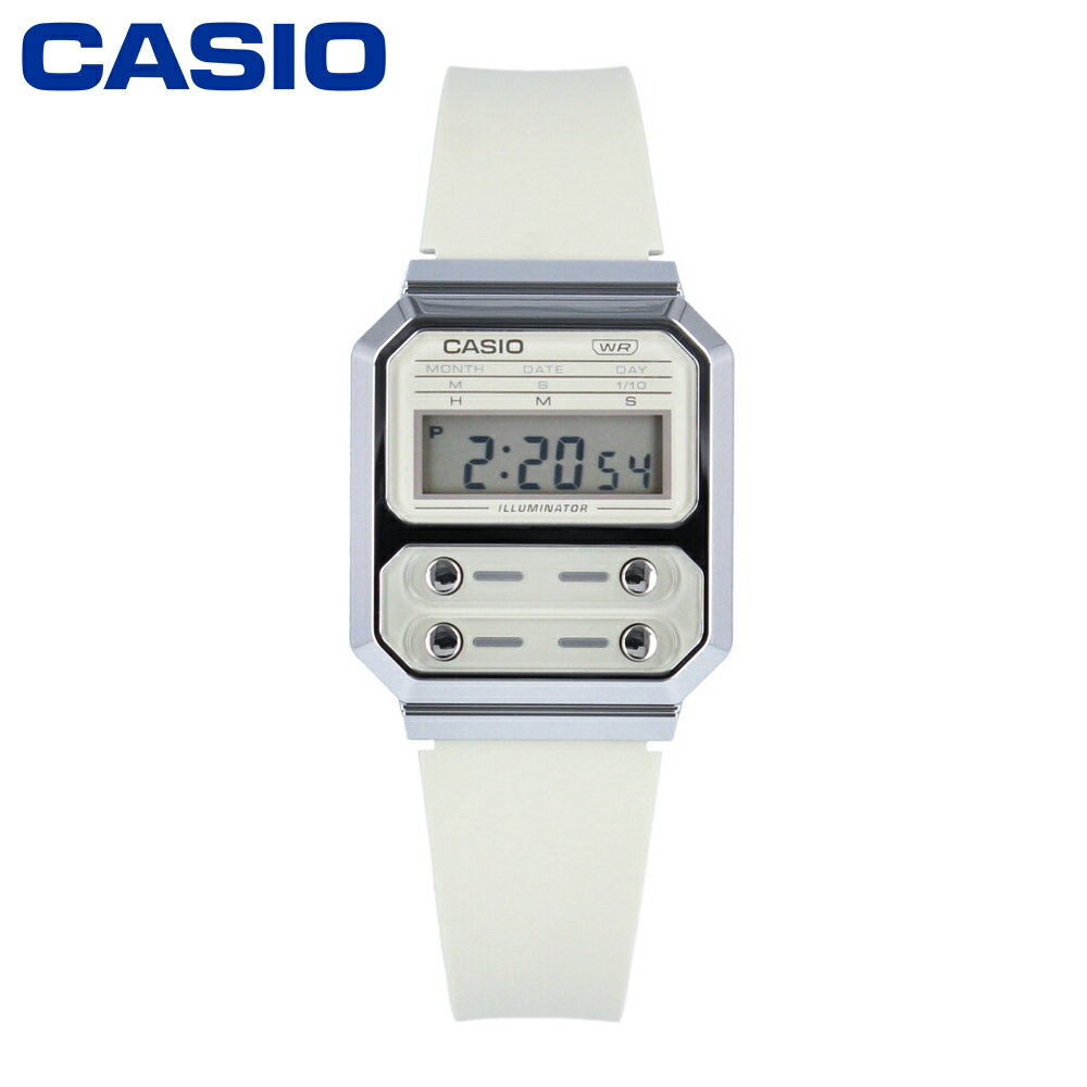 CASIO カシオ カシオスタンダード チープカシオ チプカシ Vintage ビンテージ腕時計 時計 ユニセックス メンズ レディース クオーツ デジタル 樹脂 シルバー アイボリー A100WEF-8Aプレゼント ギフト 1年保証 送料無料