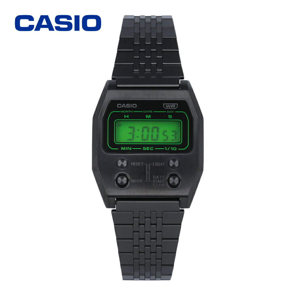 CASIO カシオ カシオスタンダード チープカシオ チプカシ Vintage腕時計 時計 ユニセックス メンズ レディース クオーツ デジタル ステンレス メタル ブラック A1100B-1プレゼント ギフト 1年保証 送料無料 父の日