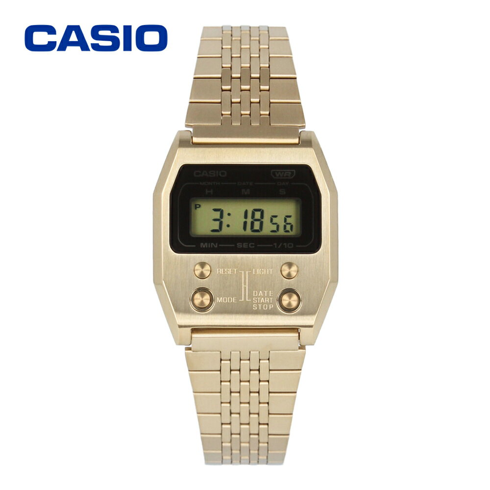 CASIO カシオ カシオスタンダード チープカシオ チプカシ Vintage腕時計 時計 ユニセックス メンズ レディース クオーツ デジタル ステンレス メタル ゴールド ブラック A1100G-5プレゼント ギフト 1年保証 送料無料 父の日