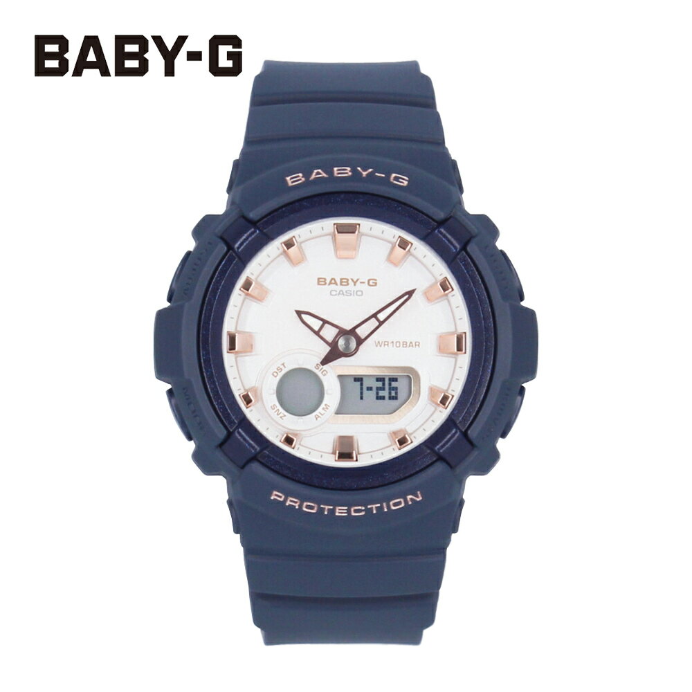 CASIO カシオ Baby-G ベビージー ベビーG BGA-280 SERIES腕時計 時計 レディース 防水 クオーツ アナデジ 2針 ネイビー ホワイトシルバー BGA-280BA-2Aプレゼント ギフト 1年保証 送料無料 父の日