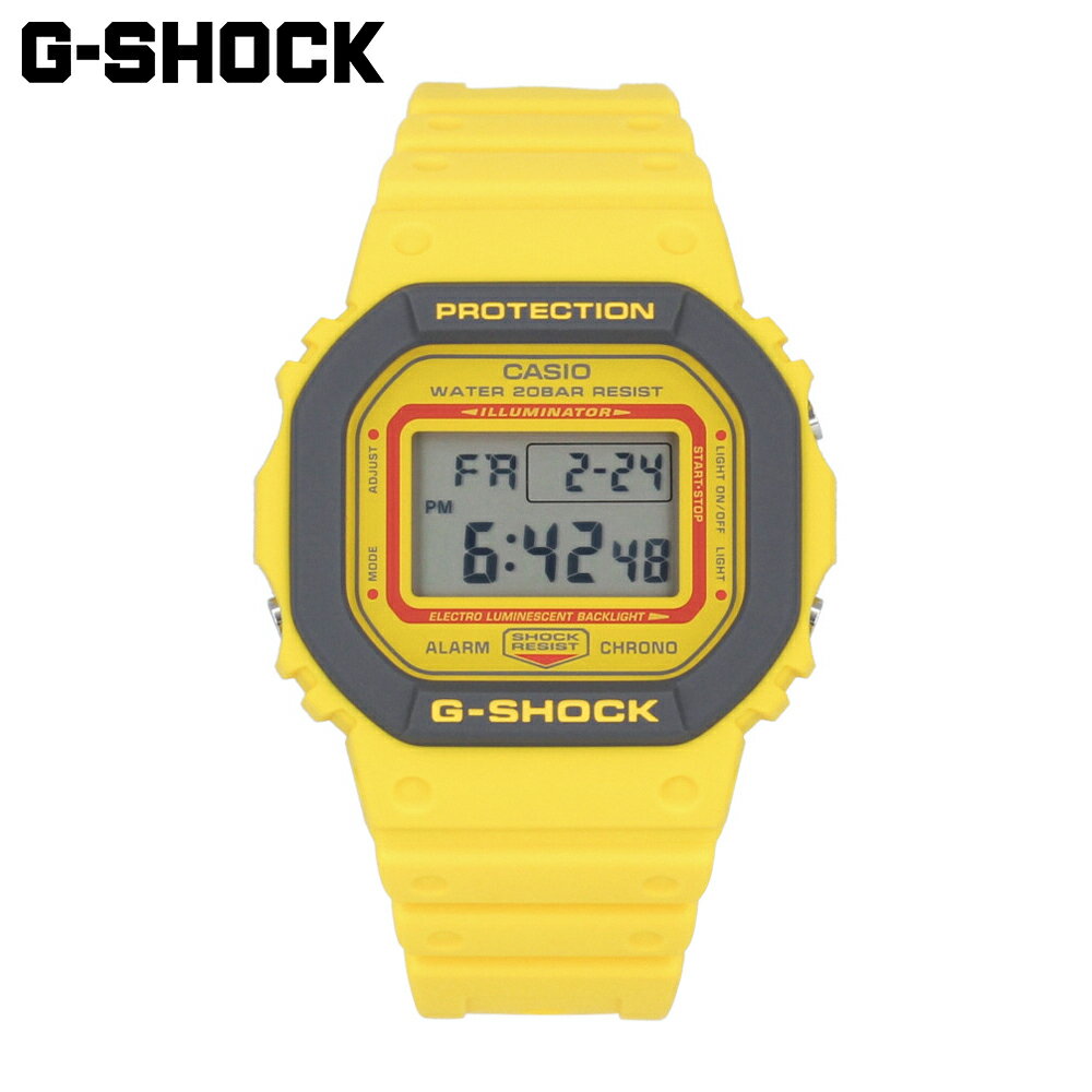 CASIO カシオ G-SHOCK ジーショック Gショック 5600 SERIES腕時計 時計 メンズ 防水 クオーツ デジタル イエロー グレー レッド DW-5610Y-9プレゼント ギフト 1年保証 送料無料