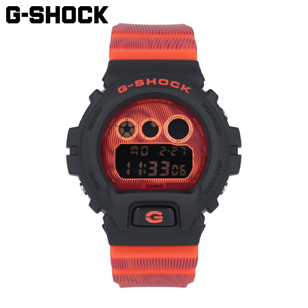 CASIO カシオ G-SHOCK ジーショック Gショック 6900 SERIES Time distortionシリーズ腕時計 時計 メンズ 防水 クオーツ デジタル オレンジ ブラック DW-6900TD-4プレゼント ギフト 1年保証 送料無料