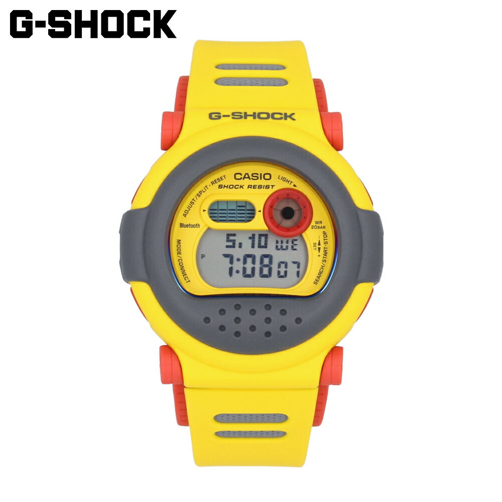 CASIO カシオ G-SHOCK ジーショック Gショック腕時計 時計 メンズ 防水 クオーツ デジタル カーボン ステンレス 樹脂 Bluetooth 付け替え ベゼル バンド 替えベルト イエロー グレー レッド ブルー スケルトン G-B001MVE-9プレゼント ギフト 1年保証 送料無料