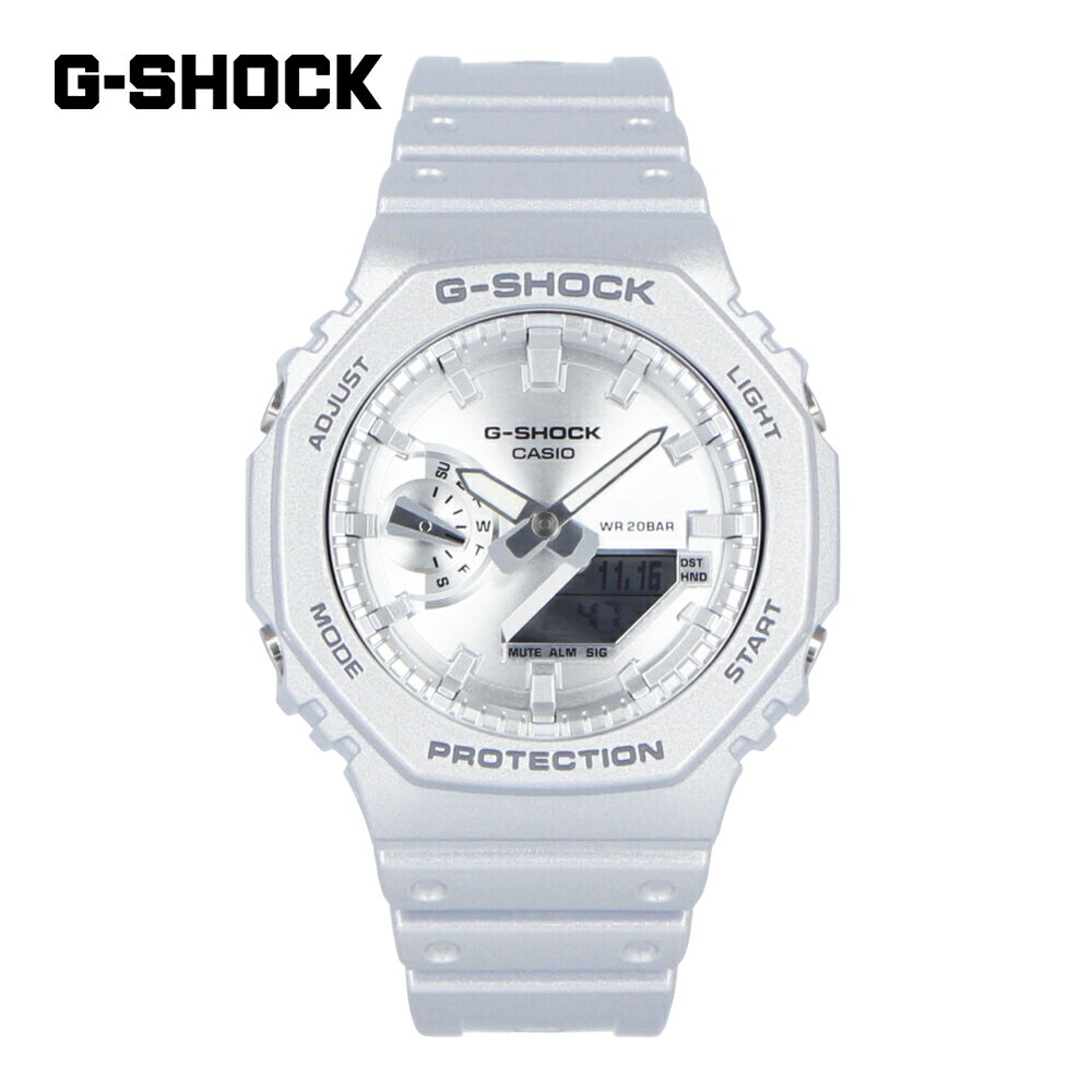 CASIO カシオ G-SHOCK ジーショック Gショック Forgotten future 2100 Series腕時計 時計 メンズ 防水 クオーツ アナデジ 2針 カーボン 樹脂 シルバー GA-2100FF-8Aプレゼント ギフト 1年保証 送料無料 母の日