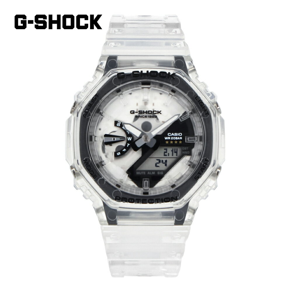 CASIO カシオ G-SHOCK ジーショック Gショック G-SHOCK 40th Anniversary CLEAR REMIX シリーズ腕時計 時計 メンズ 防水 クオーツ アナデジ 2針 カーボン 樹脂 クリア スケルトン ブラック GA-2140RX-7Aプレゼント ギフト 1年保証 送料無料