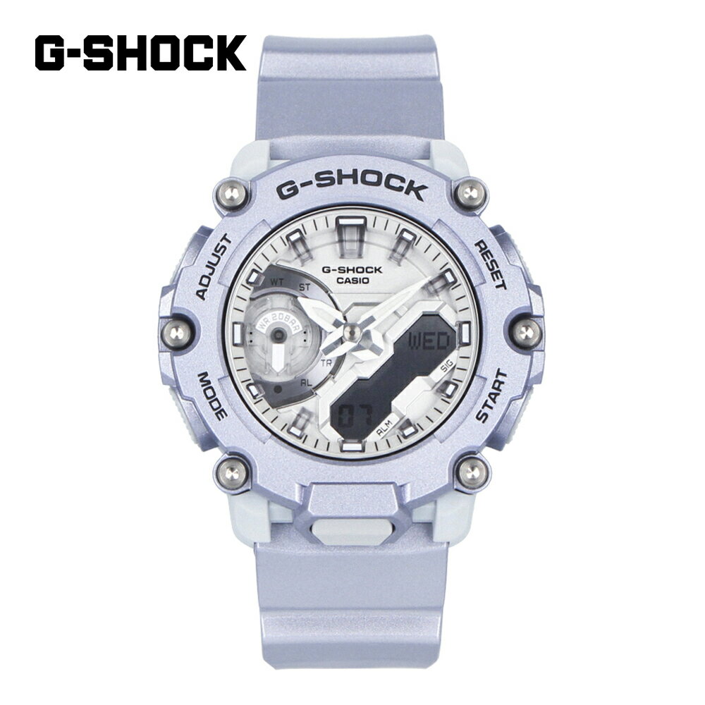 CASIO カシオ G-SHOCK ジーショック Gショック Forgotten future 2200 SERIES腕時計 時計 メンズ 防水 クオーツ アナデジ 2針 カーボン 樹脂 パープルグレー シルバー GA-2200FF-8Aプレゼント ギフト 1年保証 送料無料