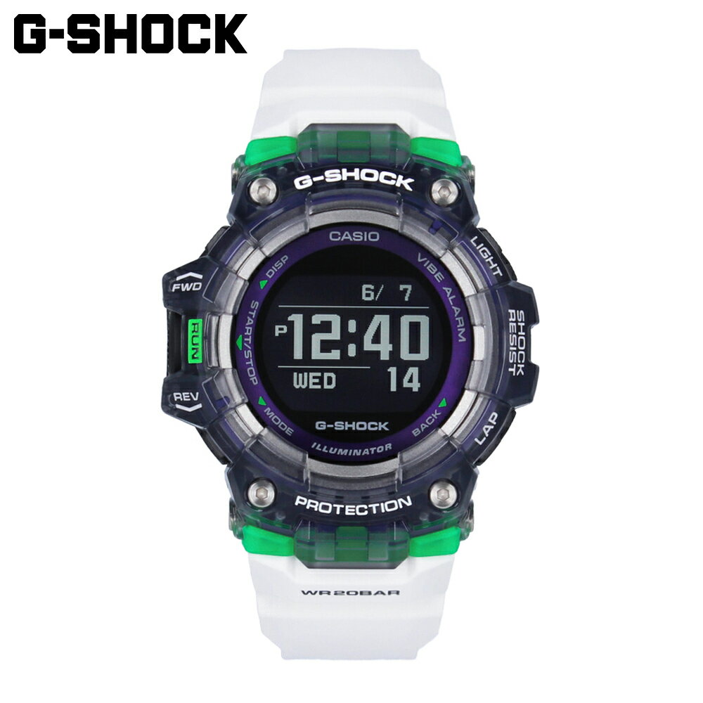 CASIO カシオ G-SHOCK ジーショック Gショック G-SQUAD腕時計 時計 メンズ 防水 クオーツ デジタル モバイルリンク Bluetooth ブラック グリーン ホワイト スケルトン GBD-100SM-1A7プレゼント ギフト 1年保証 送料無料