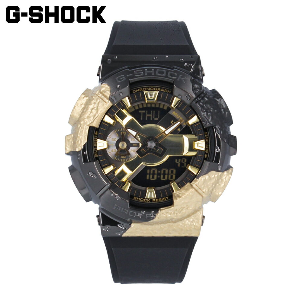 CASIO カシオ G-SHOCK ジーショック Gショック 40th Anniversary Adventurer’s Stone アドヴェンチャラーズストーン 限定腕時計 時計 メンズ 防水 クオーツ アナデジ 樹脂 ステンレス ブラック ゴールド GM-114GEM-1A9プレゼント ギフト 1年保証 送料無料 父の日