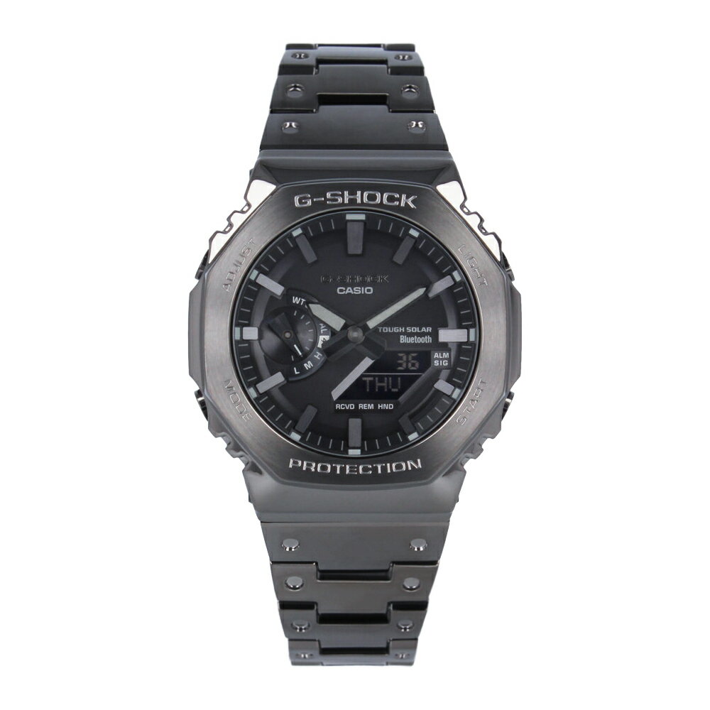 CASIO カシオ G-SHOCK ジーショック Gショック FULL METAL 2100 Series腕時計 時計 メンズ 防水 タフソーラー スマートフォンリンク Bluetooth アナデジ 2針 ステンレス メタル ブラック GM-B2100BD-1Aプレゼント ギフト 1年保証 送料無料
