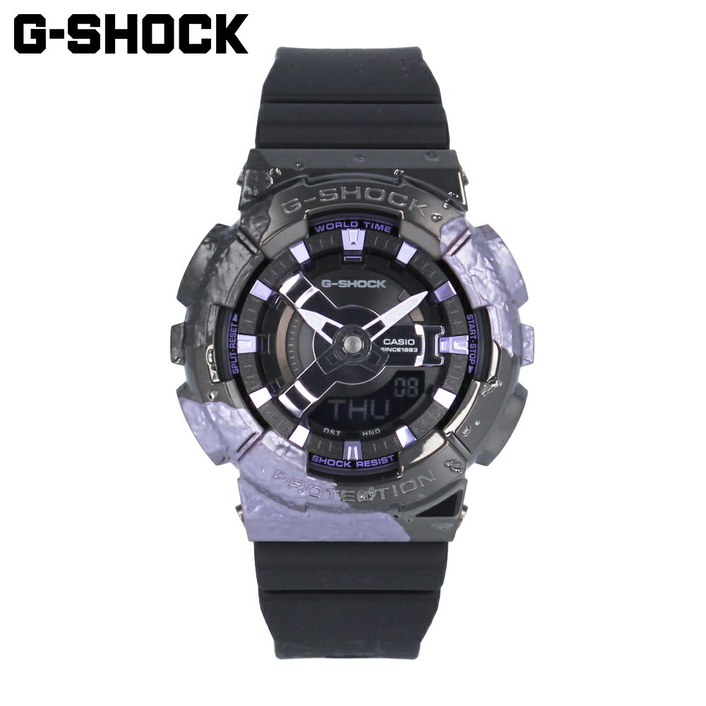 カシオ G-SHOCK 腕時計（レディース） CASIO カシオ G-SHOCK ジーショック Gショック 40th Anniversary Adventurer’s Stone アドヴェンチャラーズストーン腕時計 時計 レディース 防水 クオーツ アナデジ 樹脂 ステンレス ブラック パープル グレー GM-S114GEM-1A2プレゼント ギフト 1年保証 送料無料